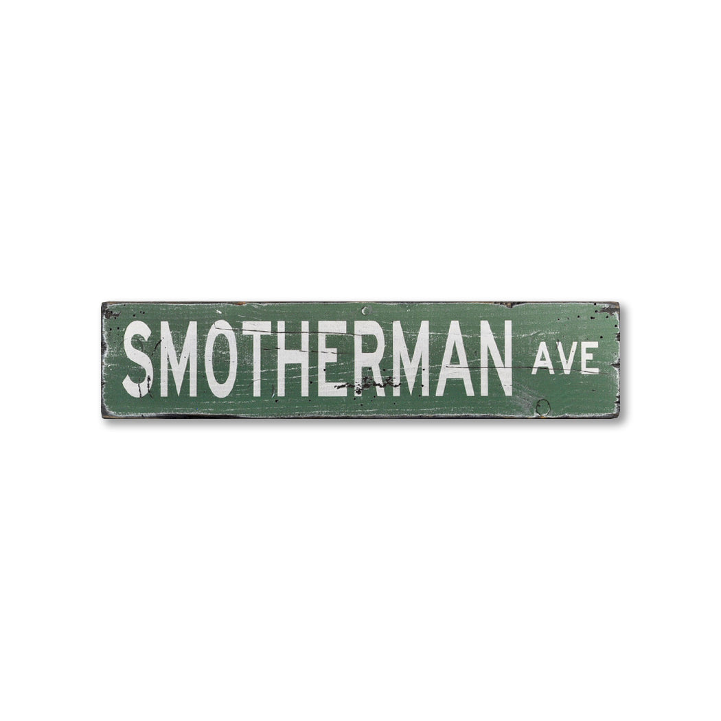 Street Rustic Wood Sign