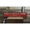 Cattle Farm Est Date Rustic Wood Sign