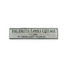 Family Cottage Est Date Rustic Wood Sign