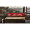 Cattle Company Rustic Wood Sign