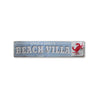 Beach Villa City State Rustic Wood Sign