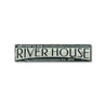 River House Est Date Rustic Wood Sign