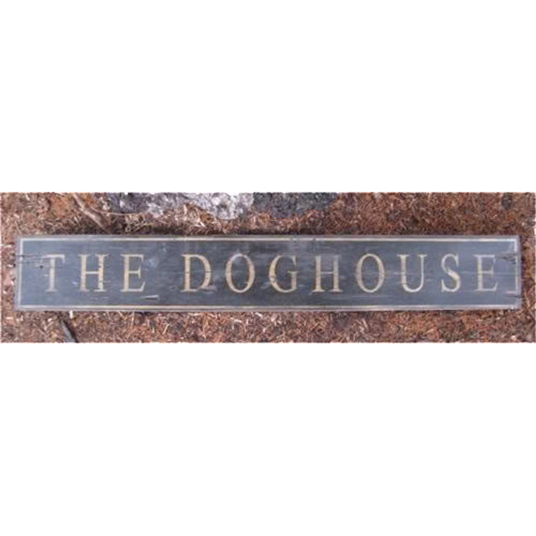 The Doghouse Rustic Wood Sign