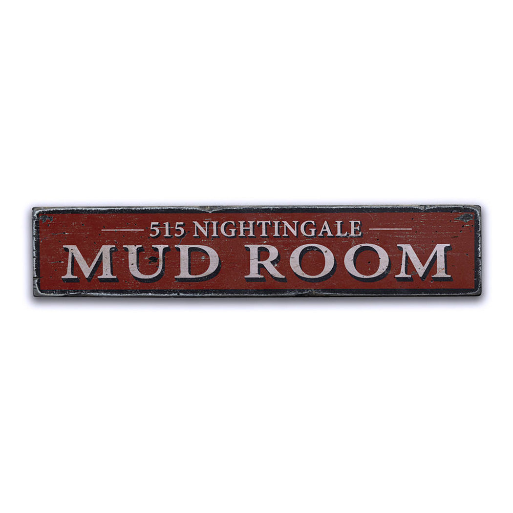 Mud Room Rustic Wood Sign