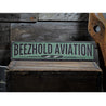 Aviation Rustic Wood Sign