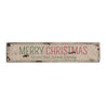 Merry Christmas Family Name Rustic Wood Sign