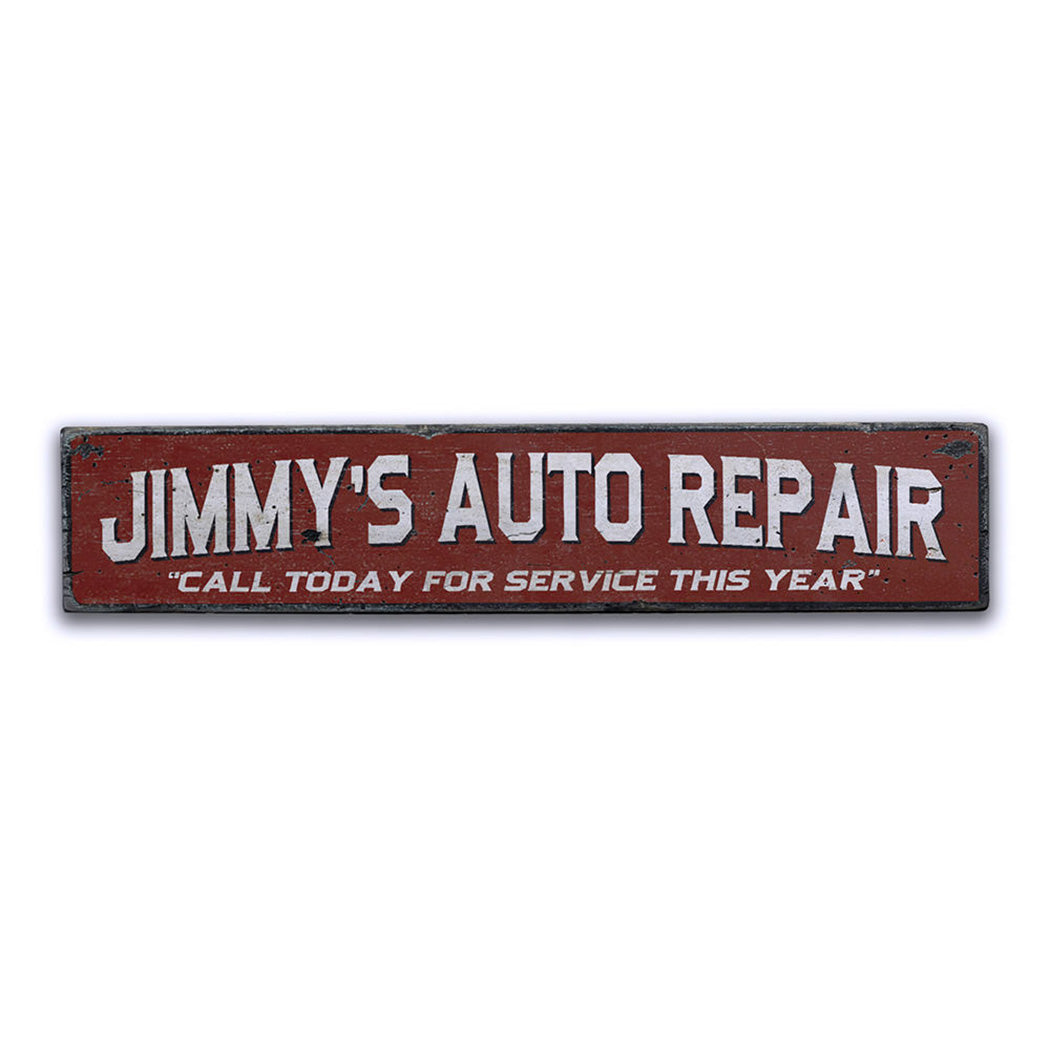 Auto Repair Rustic Wood Sign