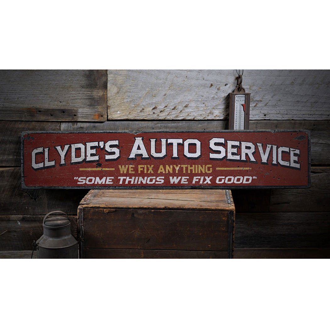 Mechanic Gift Rustic Wood Sign