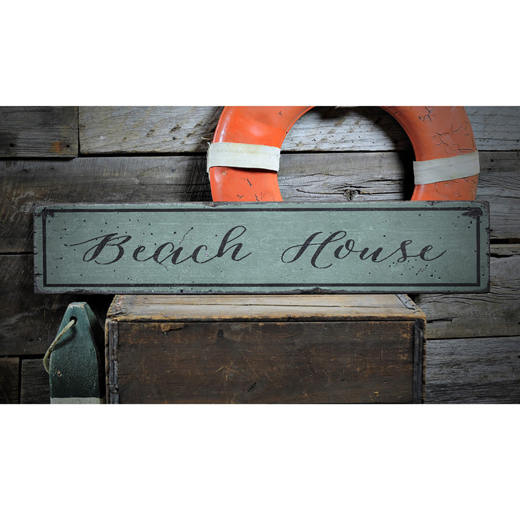 Beach Wall Decor Rustic Wood Sign