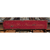 Wishing You A Blessed Merry Christmas Rustic Wood Sign