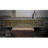 County Rustic Wood Sign