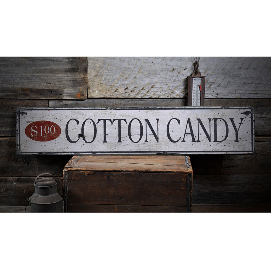 Cotton Candy Rustic Wood Sign