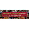 Christmas Starts With Christ Rustic Wood Sign