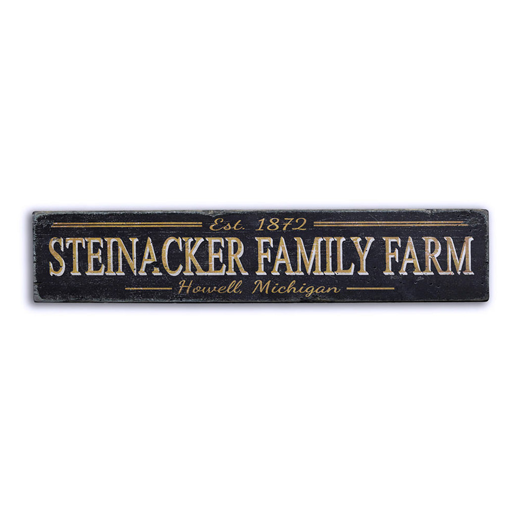 Family Farm Rustic Wood Sign