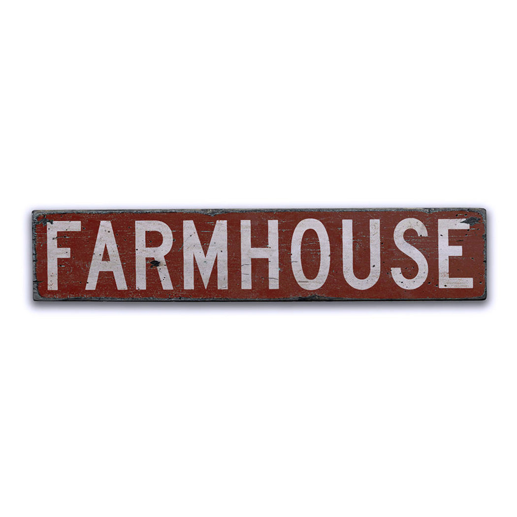 Farmhouse Rustic Wood Sign