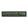 Family Pub Rustic Wood Sign