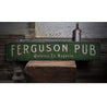 Family Pub Rustic Wood Sign