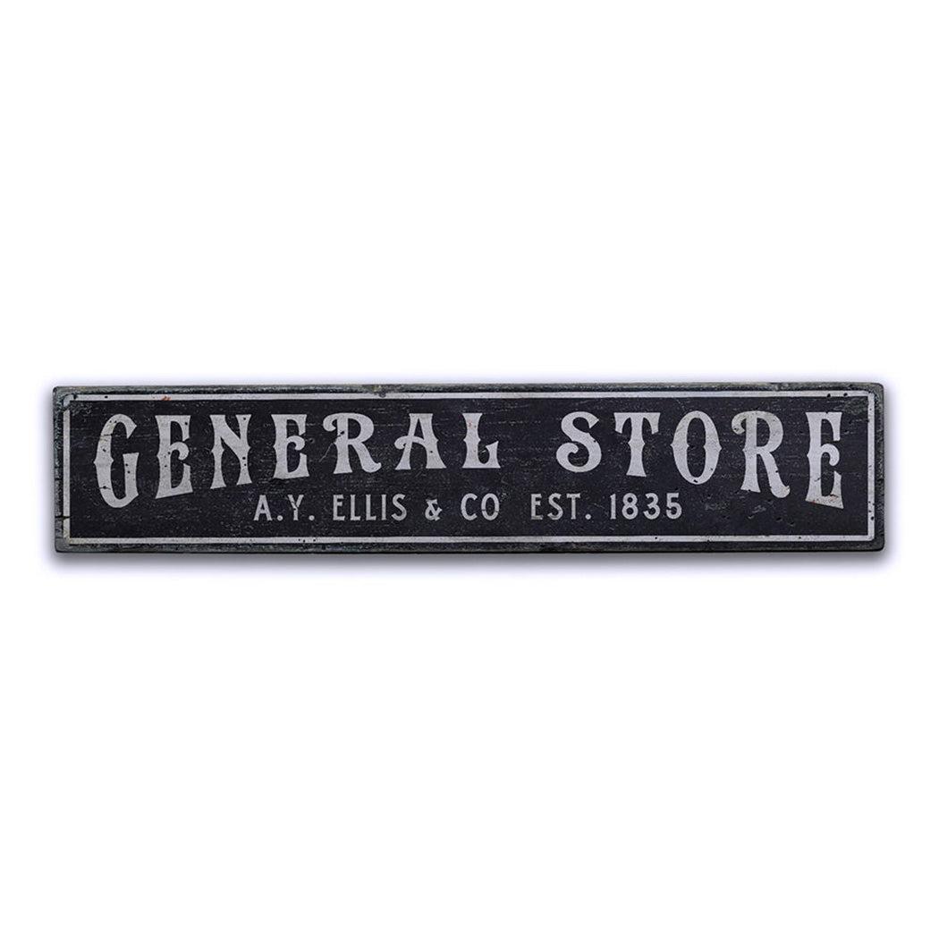 General Store Rustic Wood Sign