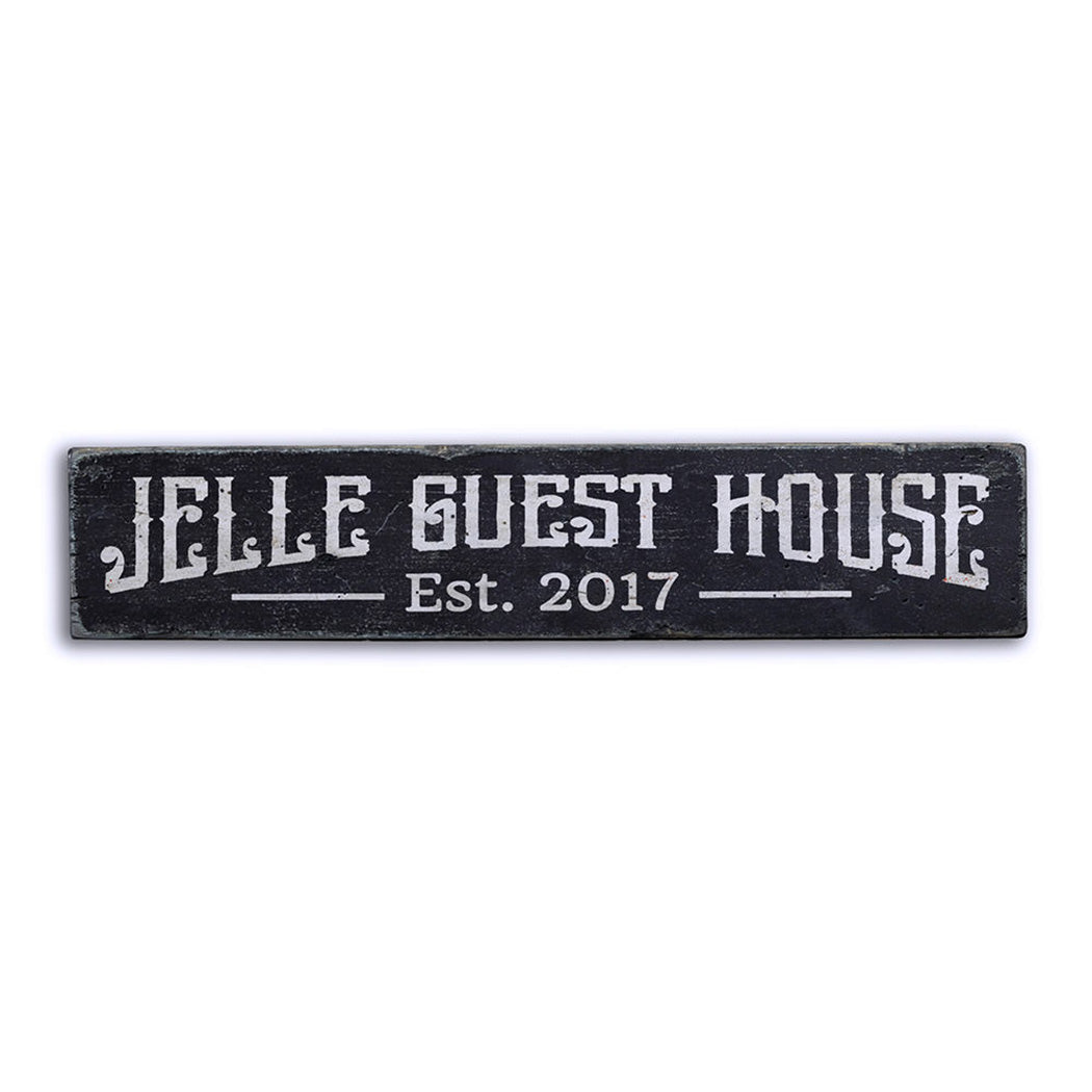 Guest House Rustic Wood Sign