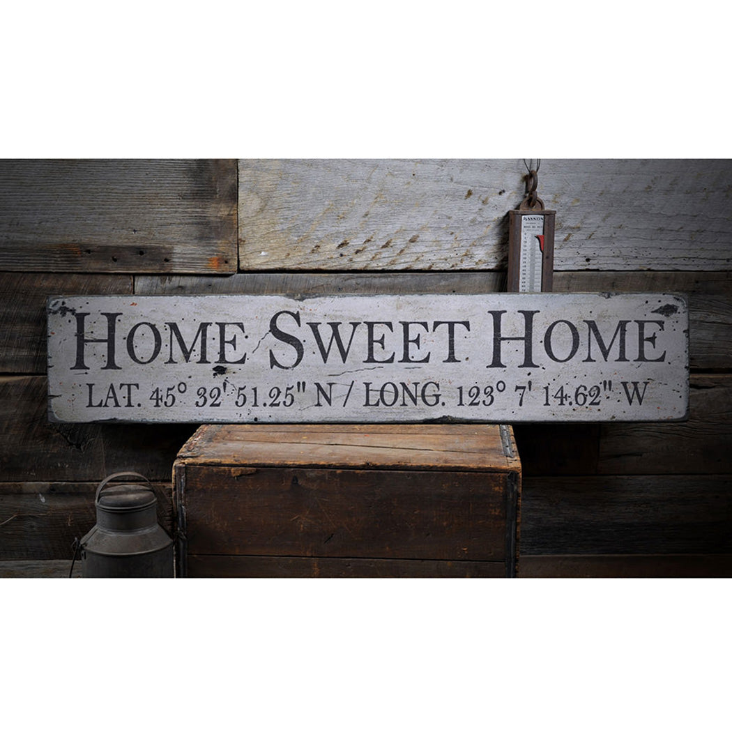 Home Sweet Home Rustic Wood Sign