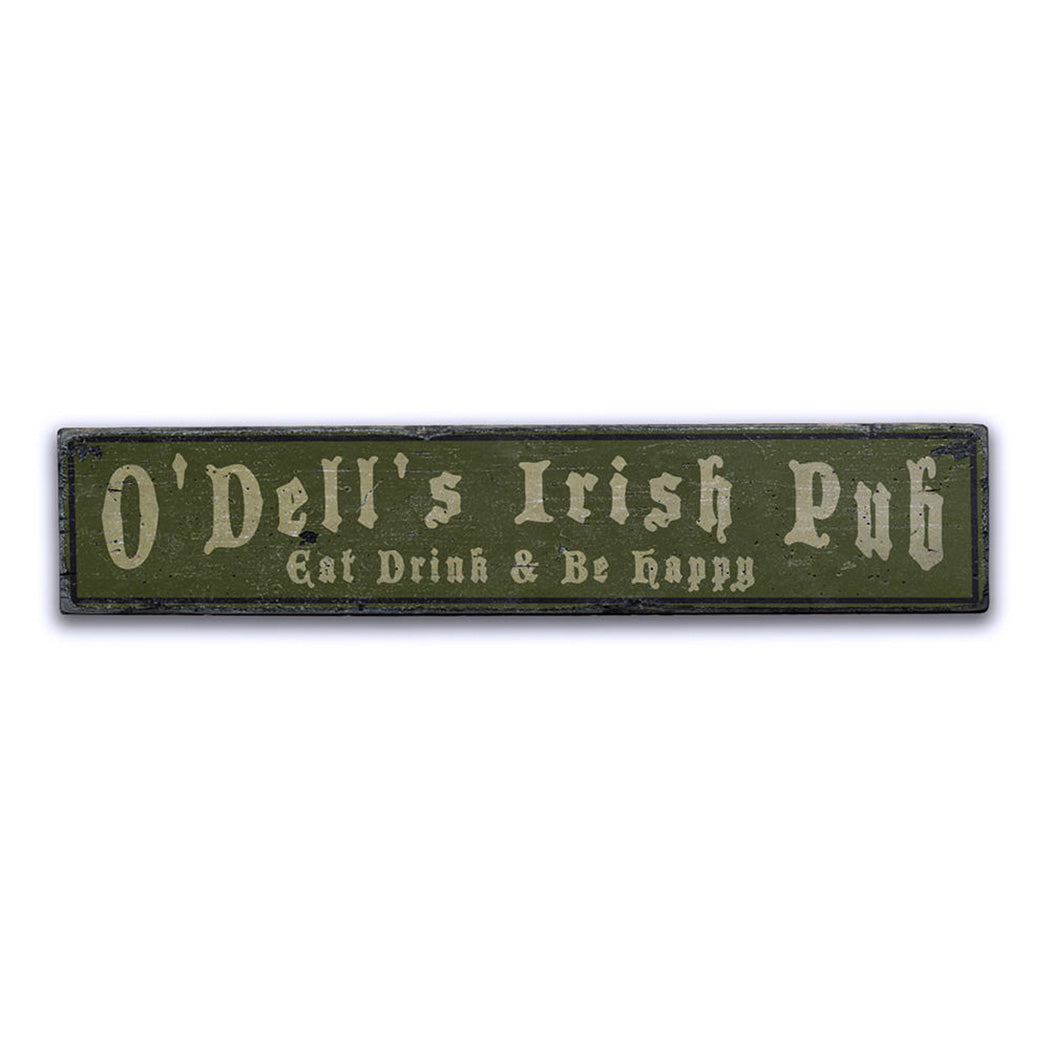 Irish Pub Rustic Wood Sign