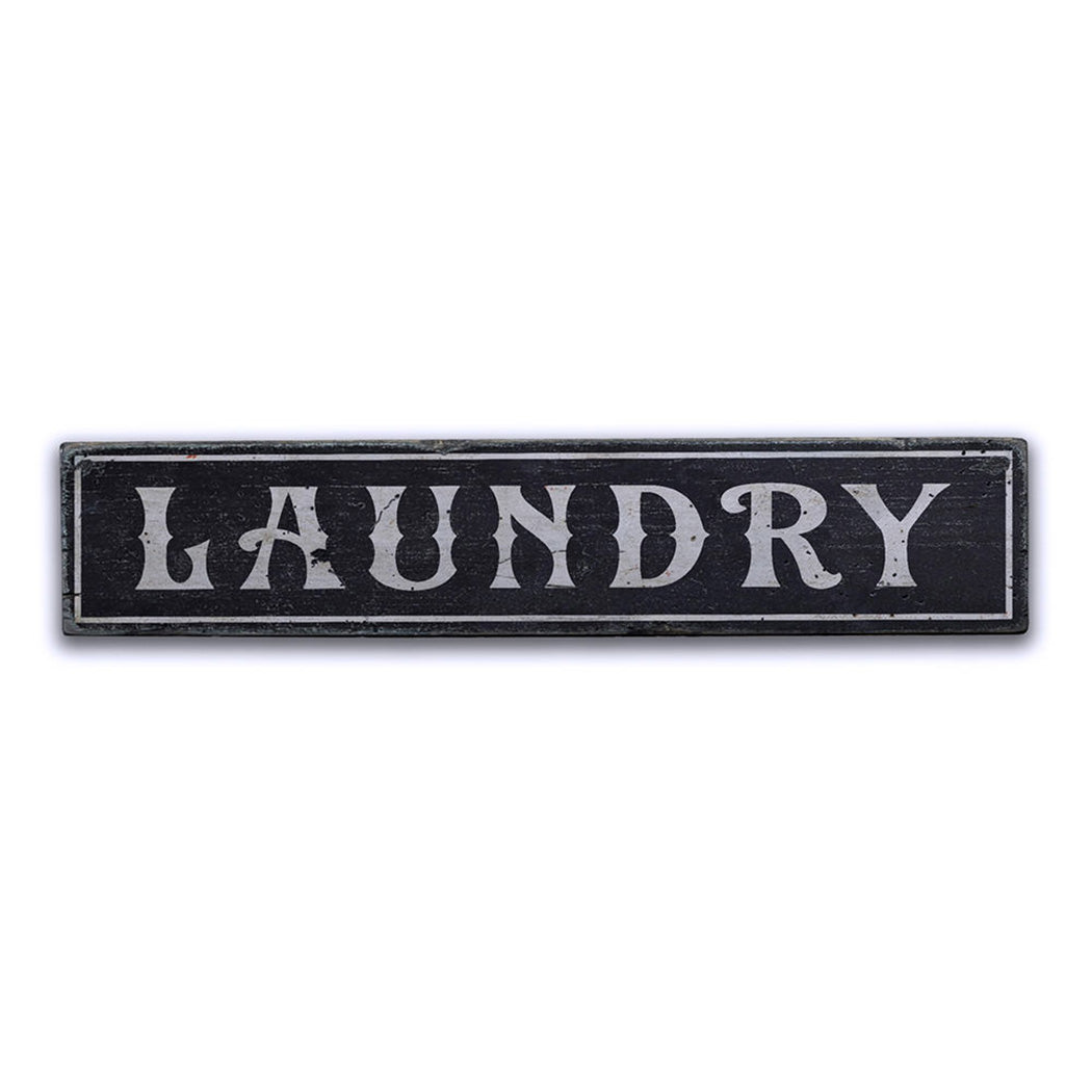 Laundry Rustic Wood Sign