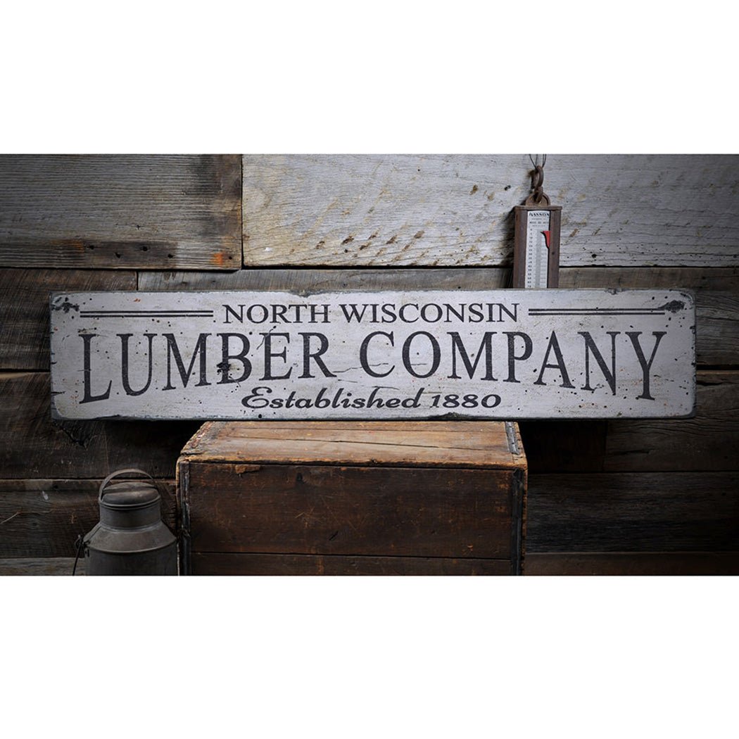 Lumber Company Rustic Wood Sign