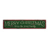 Christmas Family Name Rustic Wood Sign