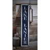 Vertical Lake Rustic Wood Sign