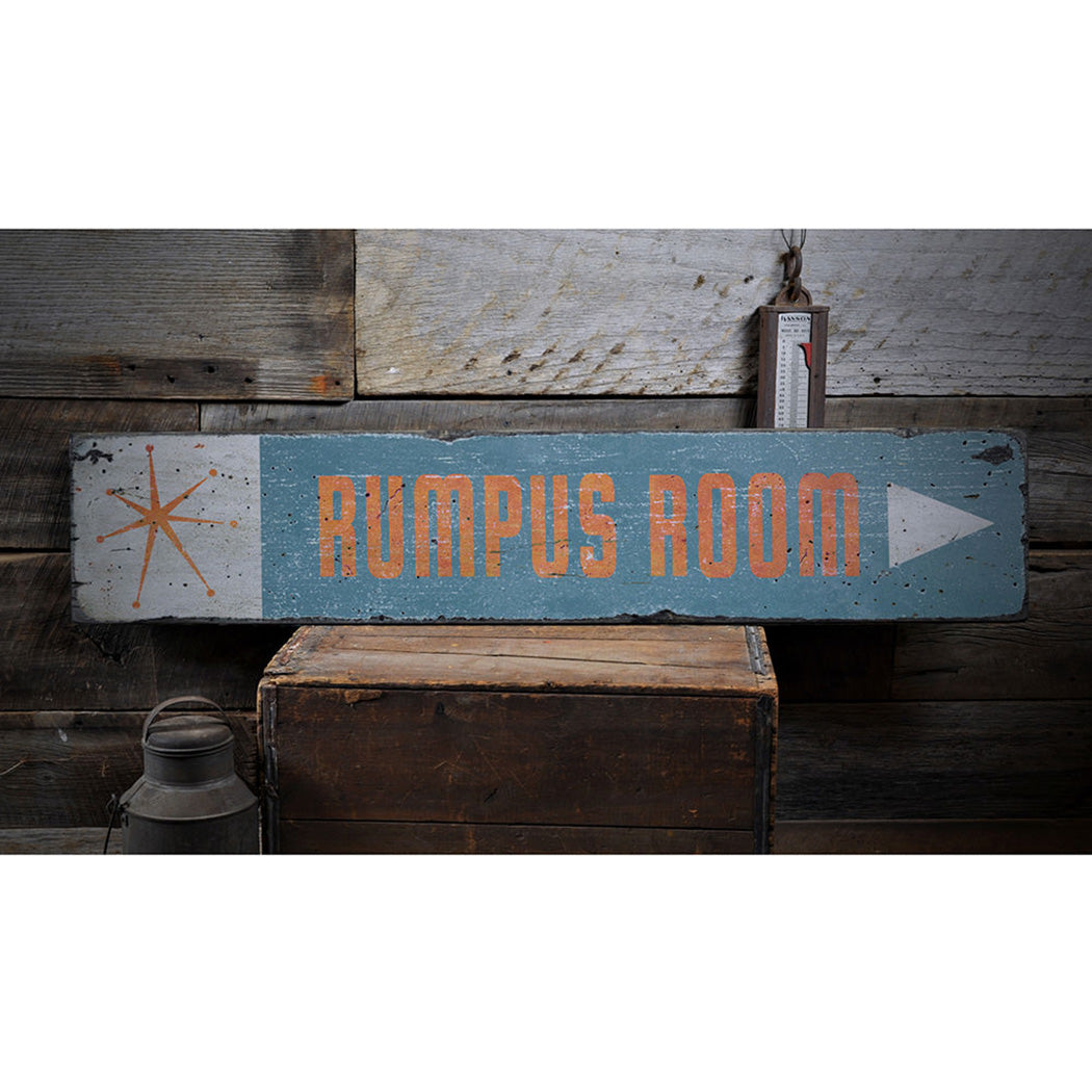 Rumpus Room Rustic Wood Sign