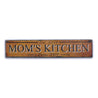 Mom's Kitchen Rustic Wood Sign