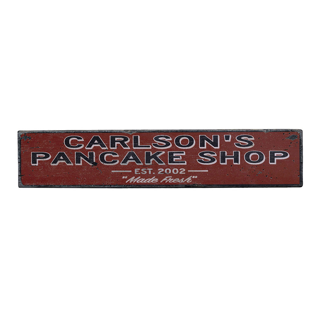 Mini Pancake Sign Pancake Rustic Wood Sign β Lizton Sign Shop