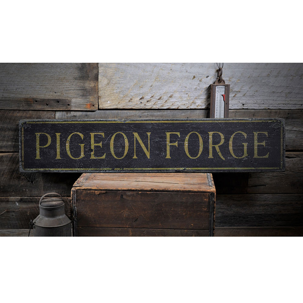 Pigeon Forge Novelty Rustic Wood Sign