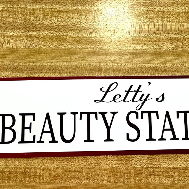 Beauty Station Sign