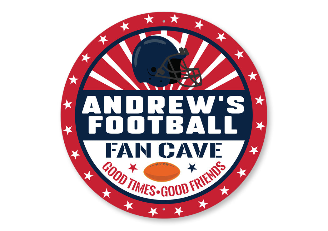 Custom Football Cave Sign