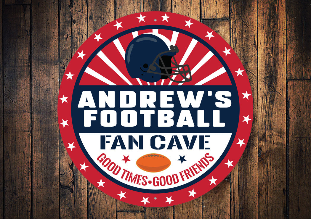 Custom Football Cave Sign