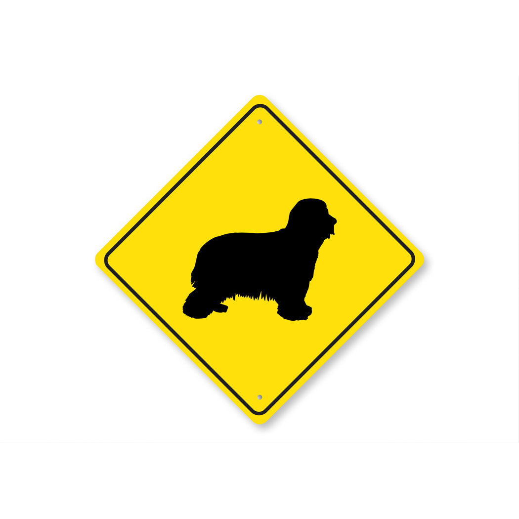 Dog Crossing Diamond Sign - Names Starting with "B"