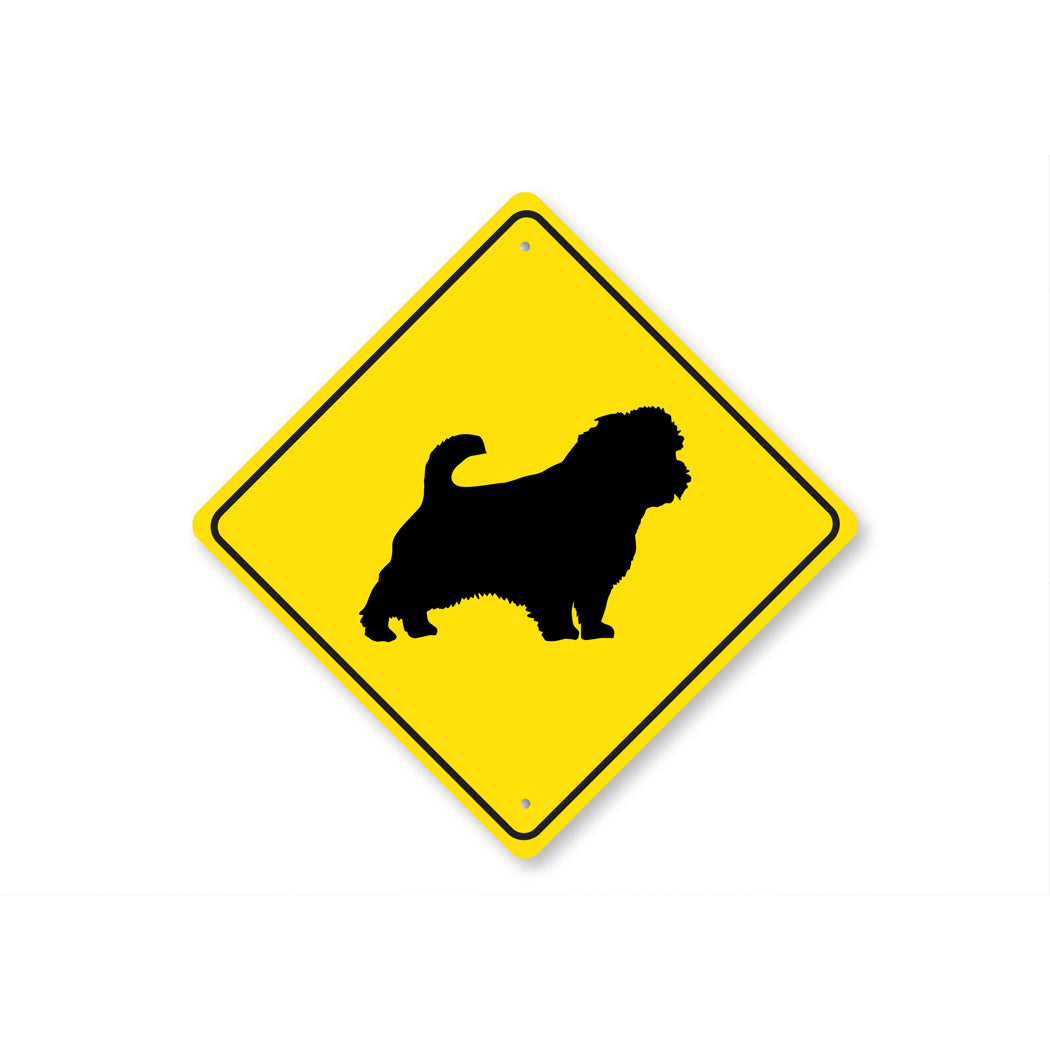 Dog Crossing Diamond Sign - Names Starting with "L, M, N and O"