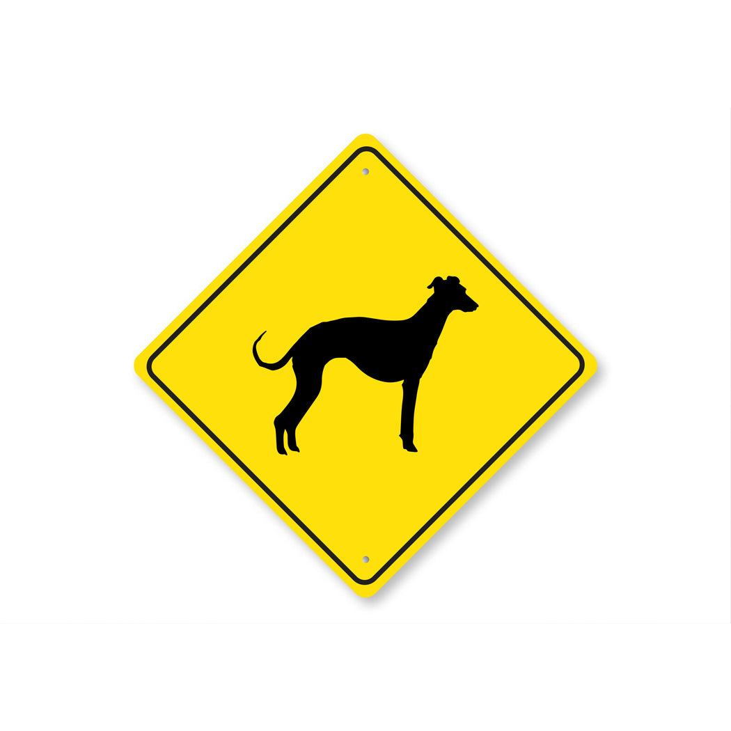 Dog Crossing Diamond Sign - Names Starting with "V, W, X and Y"