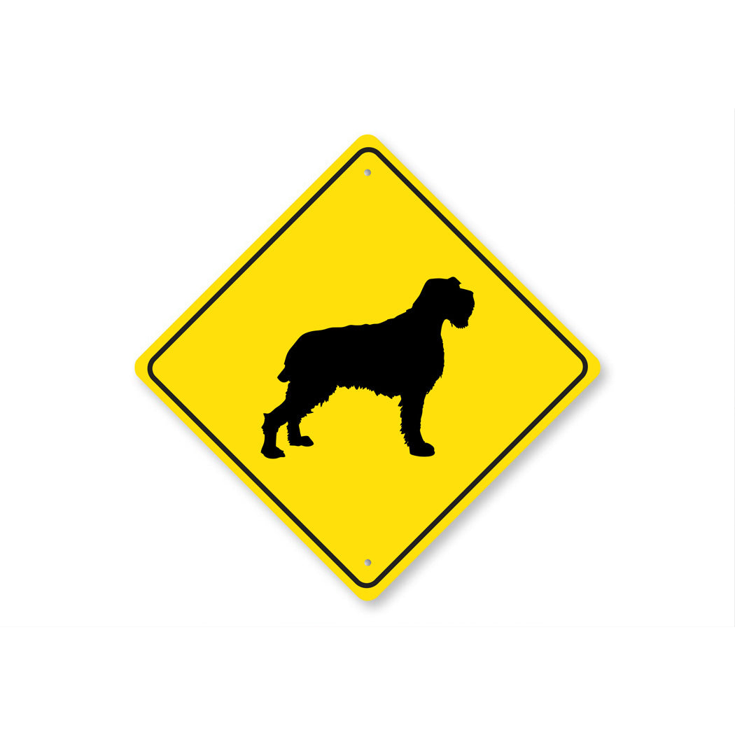 Dog Crossing Diamond Sign - Names Starting with "V, W, X and Y"