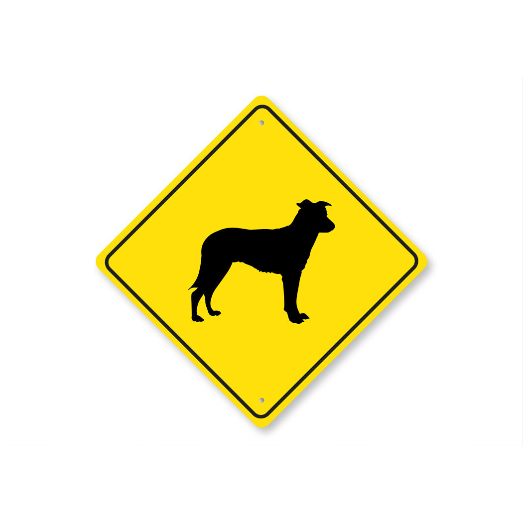 Dog Crossing Diamond Sign - Names Starting with "C and D"