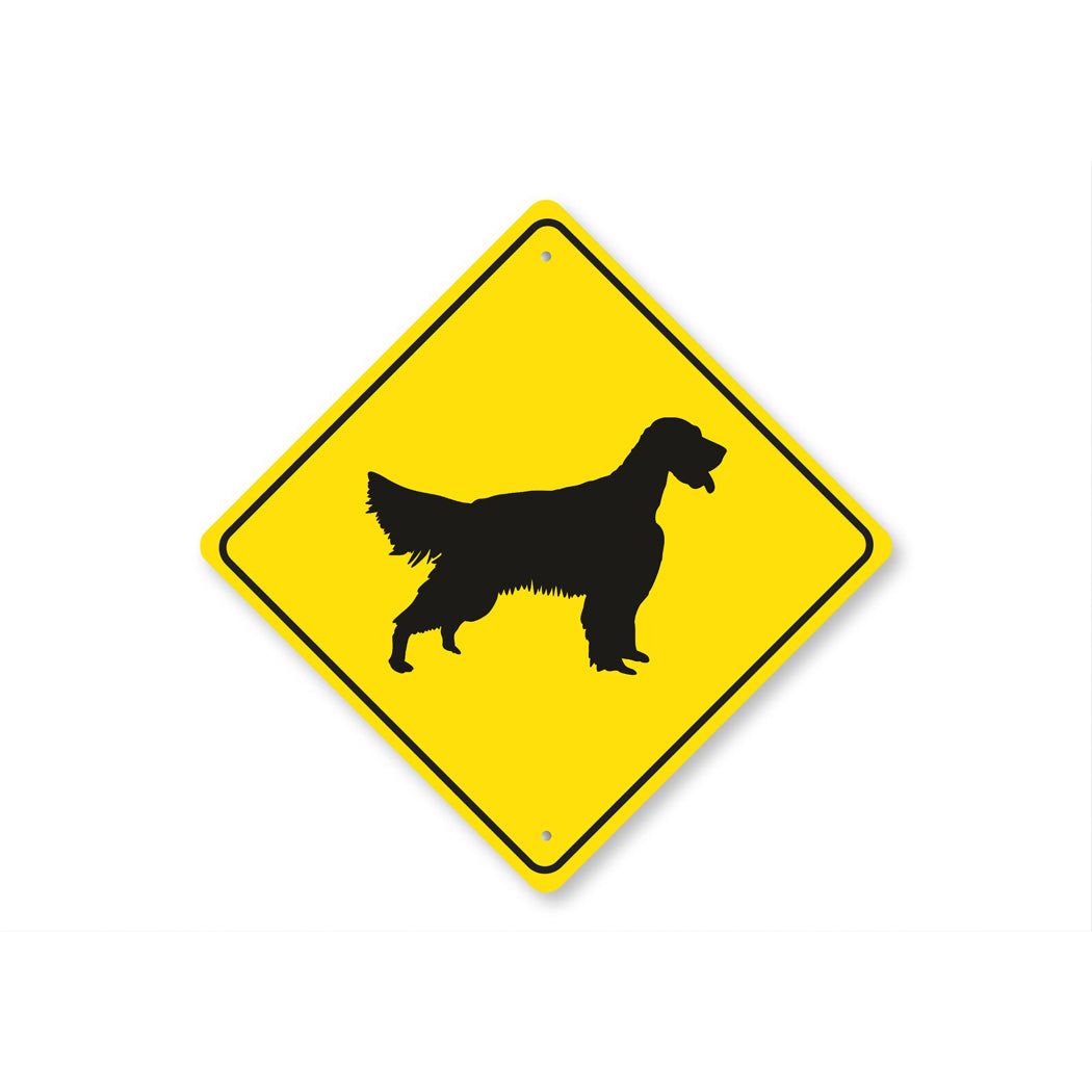 Dog Crossing Diamond Sign - Names Starting with "E, F and G"