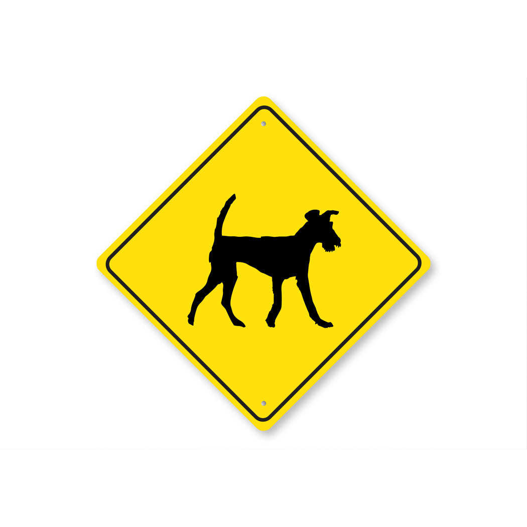 Dog Crossing Diamond Sign - Names Starting with "H, I, J and K"