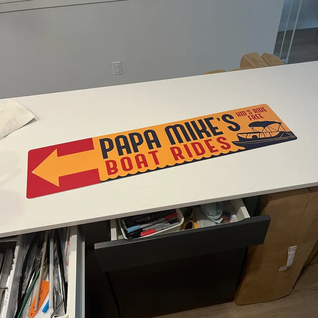Boay Ride Sign Custom Boat Rides Sign – Lizton Sign Shop