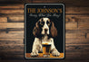 English Springer Spaniel Serving What You Bring Sign