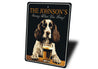 English Springer Spaniel Serving What You Bring Sign