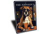 Boxer Dog Custom Serving What You Bring Sign