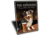 Australian Shepherd Custom Serving What You Bring Sign