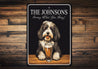 Tibetan Terrier Dog Custom Serving What You Bring Sign