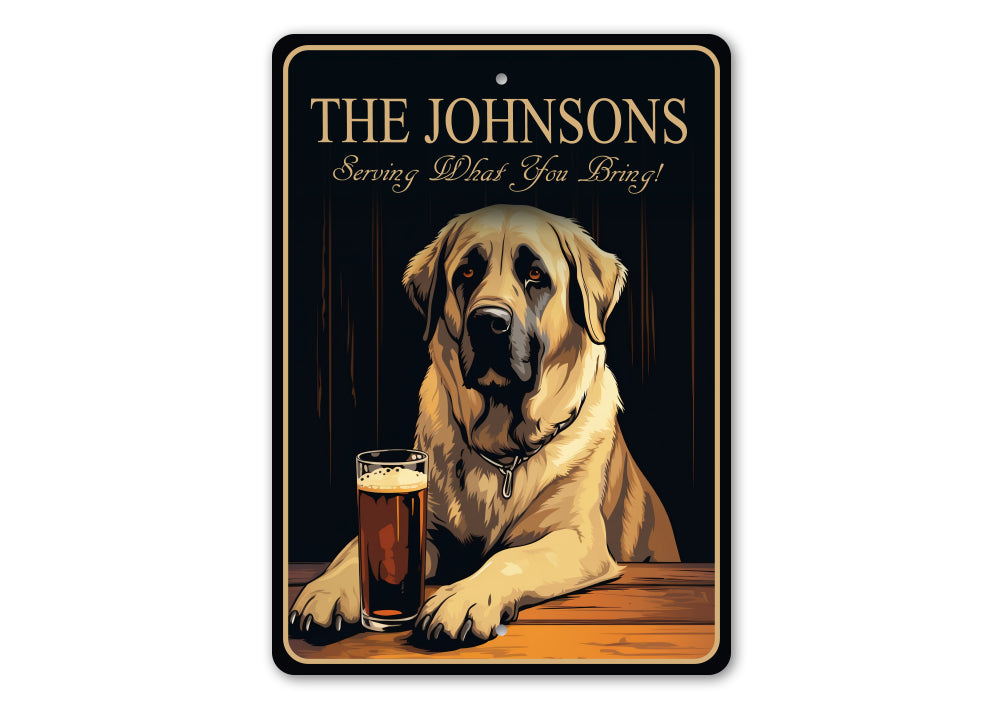 Anatolian Shepherd Dog Custom Serving What You Bring Sign